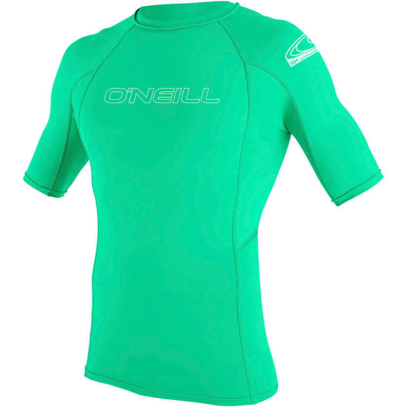 2026 O'neill Basique Pour Les Jeunes Skins Manches Courtes Lycra Vest 3345 - Aqua Clair